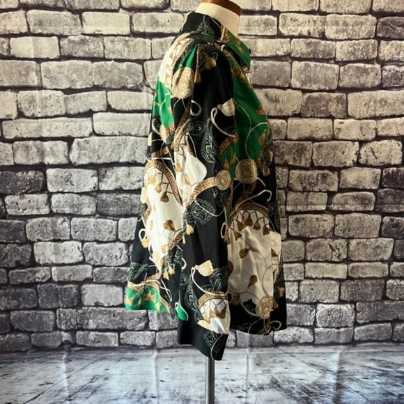 Chico's No Iron Button Down Long Sleeve Blouse Size Large - Picture 8 of 10